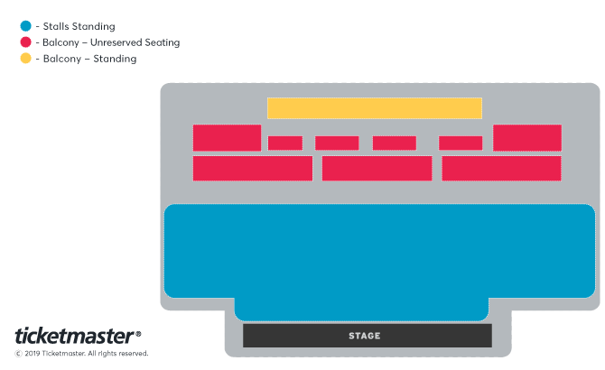 Seat map for The Amity Affliction House Of Cards EU 2026
