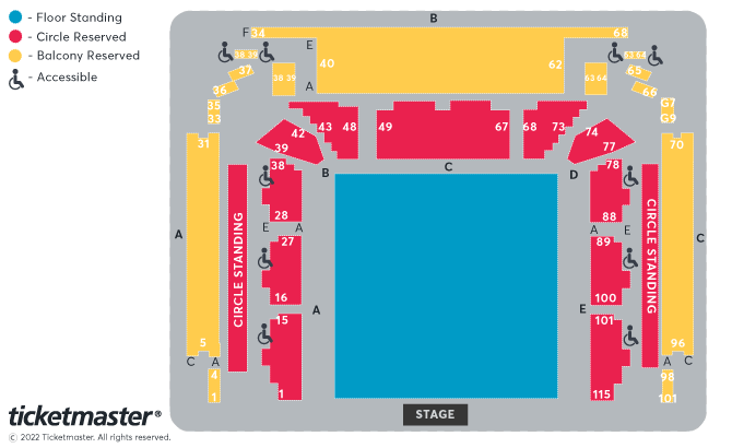 Seat map for Amon Amarth